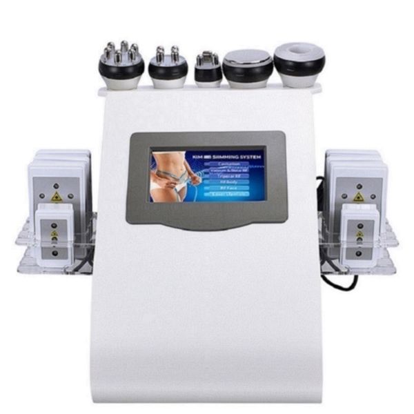 Laser Lipo Laser amincissant la machine pour un usage domestique Body ShaperNouvelle arrivée 6 en 1 40K Ultrasonic Cavitation Vacuum Radio Frequency