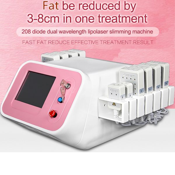 Lipolyse laser équipement lipolaser corps de diode Mitsubishi machine de mise en forme laserlipo graisse dissoudre les machines de lumière lipo à double longueur d'onde