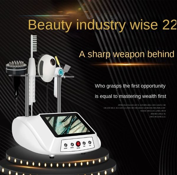 Machine laser 5 sur 1 détection Hairapes Hairs Growth Anti Perte Machine de beauté pour la clinique Brush Brush Peigt Multifonction Lighthérapie