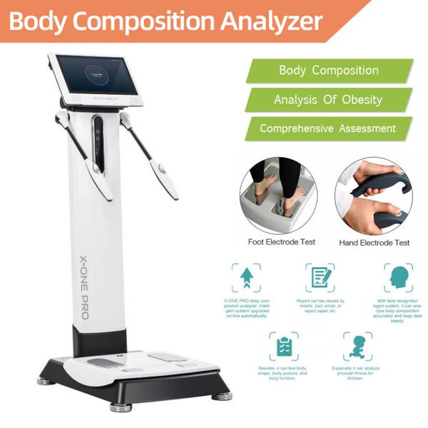 Máquina láser Analizador de elementos corporales Uso en salón Elemento graso Reducir la composición Índice de masa Wifi Inalámbrico Multifrecuencia para medición