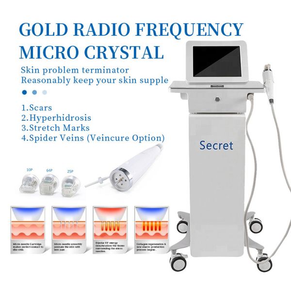 Machine Laser, système de roulement Derma, dispositif de rajeunissement de la peau, Machine de beauté RF fractionnée à micro-aiguilles