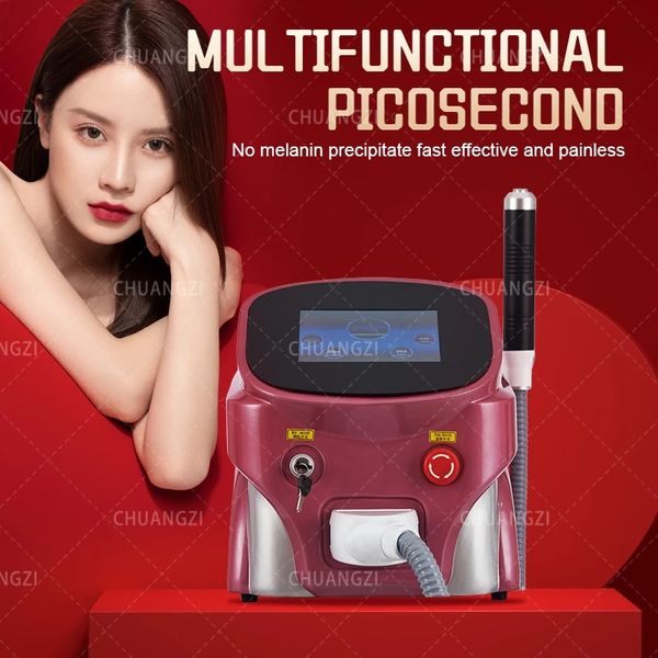 Machine Laser Efficace Pico Machine Version Portable Sûre Équipement RF Nouveau Q-switch Nd Yga Laser Détatouage Peau Deuxième Appareil de Beauté