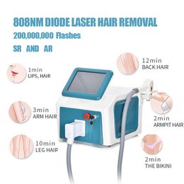 Machine laser chaude double têtes Ice 2000W Diode Laser Hair Removal Machine avec une seule longueur d'onde 755Nm 808Nm 808 Nm