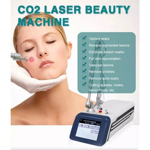 Machine laser Enlèvement de pigmentation laser Laser Co2 Enlèvement de taupe Instrument Machine Longueur d'onde Spot Concealer Treatm