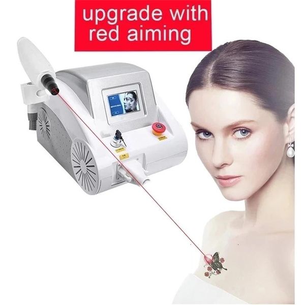 Machine laser laser Tatoo Removal Machine Blacke Doll Traitement Q-Switch ND YAG Laser équipement de beauté Blanc