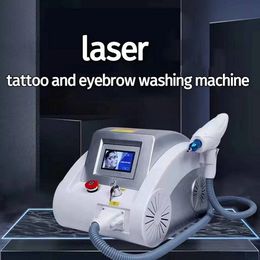 Máquina láser portátil Nd Yag para eliminar tatuajes, máquina con cáscara de carbono, blanqueamiento de la piel, dispositivo de eliminación de pigmento de cejas conmutado Q