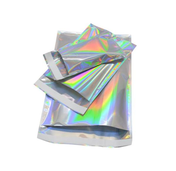 Laser Mailers Sacs Rainbow Self Smell Proof Packages Enveloppe pour le boîtier de téléphone portable Accessoires Mobile Gift Express Storag5465650