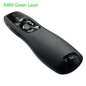 Laserpen R400 Wireless Presenter Felgroen Rode aanwijzer Afstandsbediening Tot 15 meter bereik Niet inbegrepen Batterij 230808