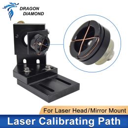 Laserpad kalibrerend apparaat voor lensbuis licht regulator -uitlijningskit voor CO2 laserkop spiegelbevestiging aanpassing collimate