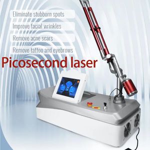 Machine laser picoseconde Enlèvement des taches solaires Enlèvement des tatouages Traitement de la pigmentation Enlèvement des taches de rousseur au laser