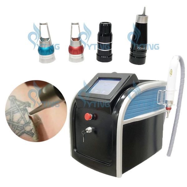 Laser picoseconde Q commuté Nd Yag Laser machine lavage des sourcils détatouage élimination des taches traitement de pigmentation poupée noire peau de carbone