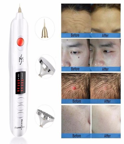 Laser plasma stylo de coiffure de coiffure de coiffure friscles acné étiquette de peau sombre déménagement pour le visage de tatouage laser