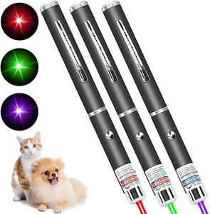 Laserpointer voor katten 3 pack laser voor binnenkatten huisdier kitten honden laserpenspeelgoedjager chaser