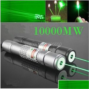 Pointeur laser Gros militaire pointeurs verts 100W 100000M 532Nm haute puissance laser lampe de poche brûlant match lumière brûlure chasse 2205 Otorq