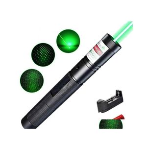 Laseraanwijzers 303 Green Pen 532NM Verstelbare Focus Batterij en Charger EU US VC081 0,5W SYSR DROP DRAP DELTERENDE ELEKTRONICA GADGETS DHOGQ