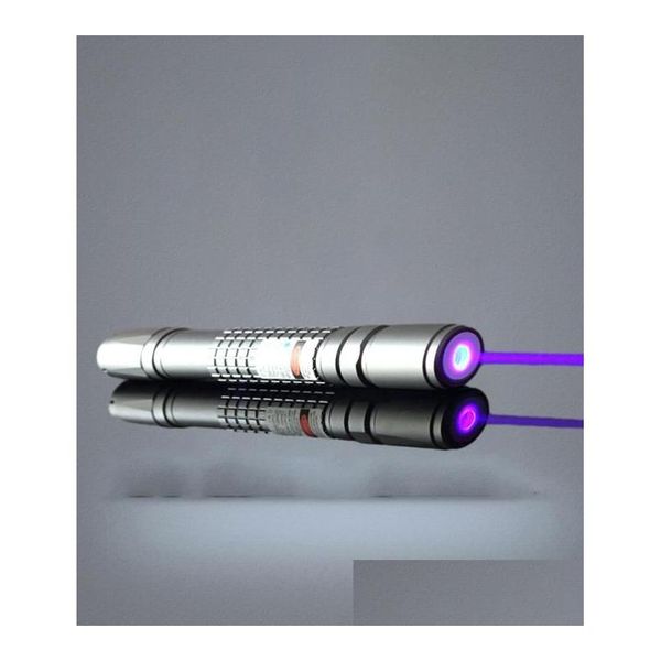 Pointeurs laser les plus puissants 5000M 532Nm 10 Mile Sos Lazer lampe de poche militaire vert rouge bleu violet pointeurs laser stylo faisceau lumineux Hunti Otxnv