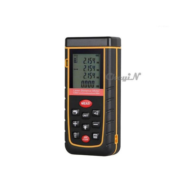 Télémètres laser Wholesaledigital Backlight LCD Display 80M 262Ft Distance Meter Range Finder Area / Volume Mesure Tape Lazer Range Dhjxe