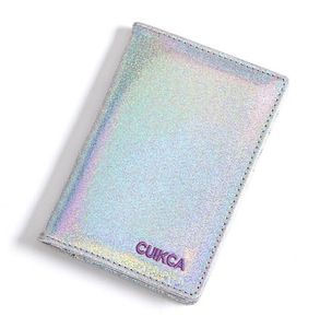 Laser Sequin Paspoort Cover Dames PU MultiPhtional Short Card Houders 4 kleuren