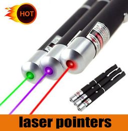 Pointeur de vue laser 5MW Green Blue Blue Red Dot Laser Light Pen Power Laser Pointer Metter 405NM 530NM 650NM GREEN LAZER7372256
