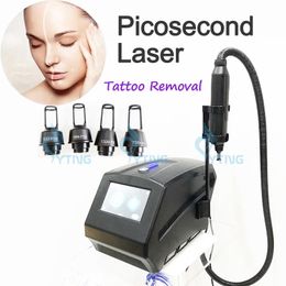 Machine Laser Pico pour détatouage, avec 4 embouts, pigmentation de la peau picoseconde, élimination des taches de rousseur