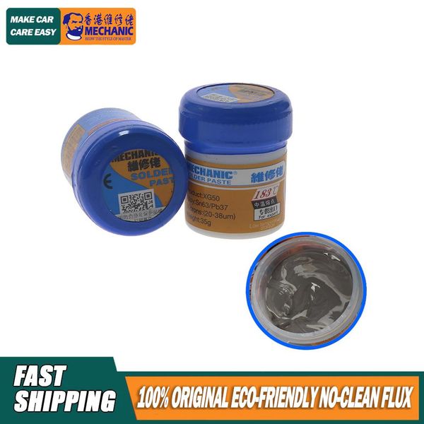 Lasfluxen-pasta de soldadura mecánica sin plomo, colofonia suave NoClean para teléfono, PCB, BGA, SMD, SMT, CSP, reparación NC559ASM NC223ASM, 100g