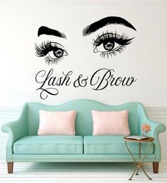 LASH BROW WALL EVICAL EYELASH Extension Beauty Salon Decoratie Make -Up Room Wall Stickers Art Cosmetic Art Poster LL300 2012018398051