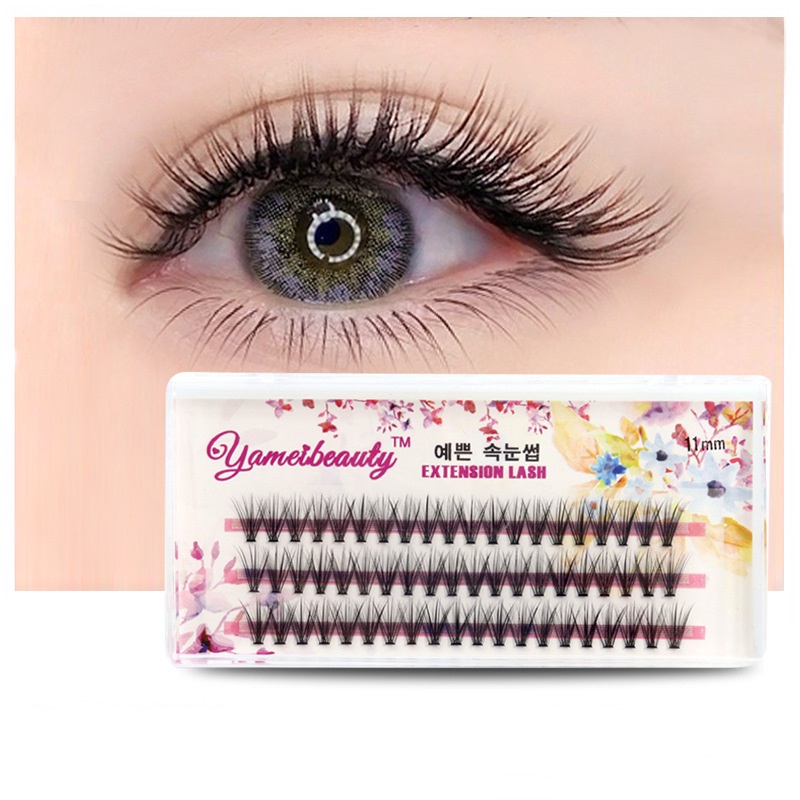 LASH -clusters 0,07D Individuele wimpers 60 Clusters valse wimper cluster Lash Extensions Diy individuele wimper thuis