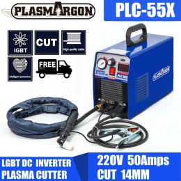 Lassers Plc55x coupeur de Plasma Igbt coupeur de Plasma d'air 220v +/-15% 14mm propre 55 ampères coupeur de Plasma d'air de coupe Hine Hf coupeur d'inverseur