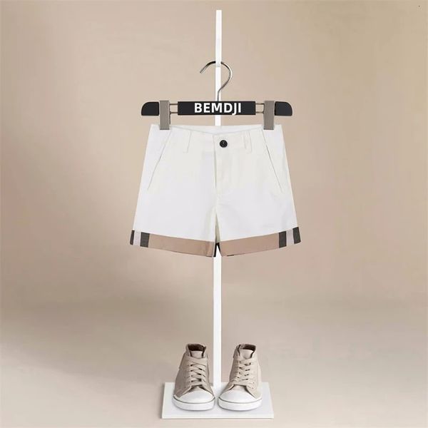 Lassic mode coréen Style garçons Shorts coton été Shorts pour bébé garçons mince blanc noir enfant en bas âge Shorts pantalons vêtements décontractés 240119