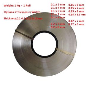 Lasstaven 1 kg / roll épaisseur 0,1 mm 0,2 mm 0,15 mm 0,12 mm