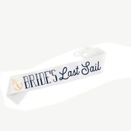 Dernière voile nauti nautique nautical bachelorette poule fête la ceinture voile mariée pour être demoiselle d'honneur douche nuptiale faveur cadeau