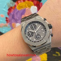 Dernière montre-bracelet de loisirs AP Royal Oak Offshore Series montre pour homme 42 mm de diamètre automatique mécanique mode décontractée montre de luxe pour homme