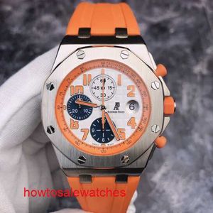 Dernière montre-bracelet AP Leisure Royal Oak Offshore Series 26217BC Chronographe VIP pour hommes limité à 12 pièces en or blanc 18 carats