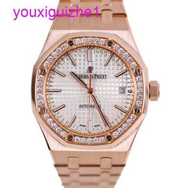 LASTEST AP WRIST Watch Epic Royal Oak Series 15451or Womens Rose Gold Automatic mécanique Swiss célèbre montre Luxury Sports Watch with Diamètre