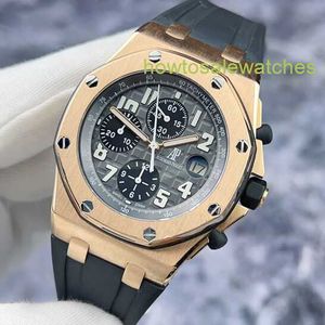 AP AP WRIRY Watch Royal Oak Offshore Series 25940OK Automatic Mechanical Mens Watch 18K Rose Gold Material avec anneau modifié arrière
