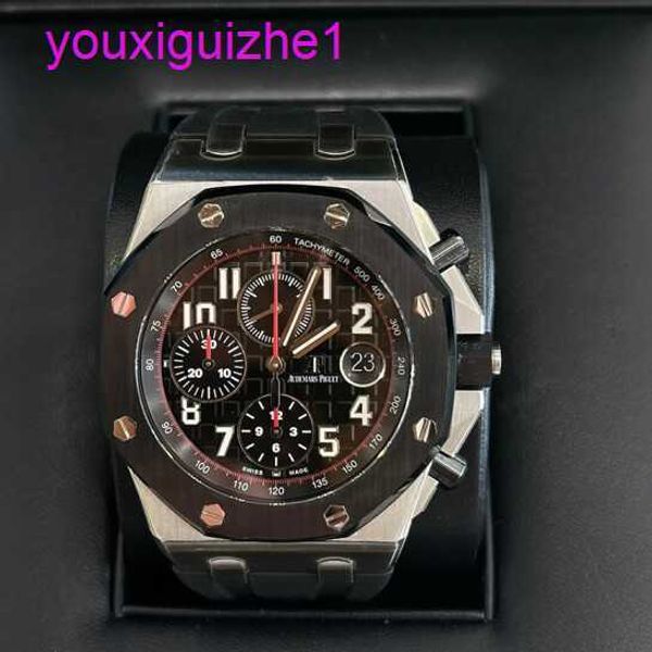 Lastrest AP Wrist Watch Royal Oak Offshore Series 26470So Precision Steel Ceramic Ring Vampire Mens Time Kisheendage Fashion Business Machinery Sports Machinery