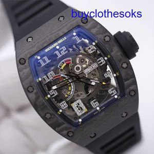 Laatste RM -polshorloge RM030 Automatisch mechanisch horloge RM030 NTPT koolstofvezel Datum Display Zwitsers beroemde luxe limited edition chronograaf