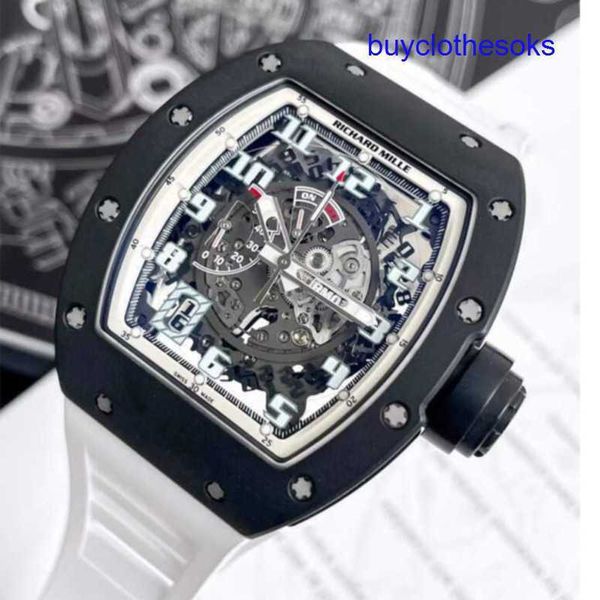 Lastrest RM Wrist Watch RM030 Automatique mécanique montre RM030 Japan Limited Edition Black Ceramic Fashion Loisir Business