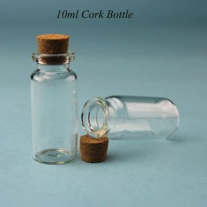 Lastoortsen, botella con corcho de vidrio de 10ml, Mini frasco de muestra, frasco de regalo, 1/3oz, envase cosmético pequeño vacío, tapón, embalaje recargable