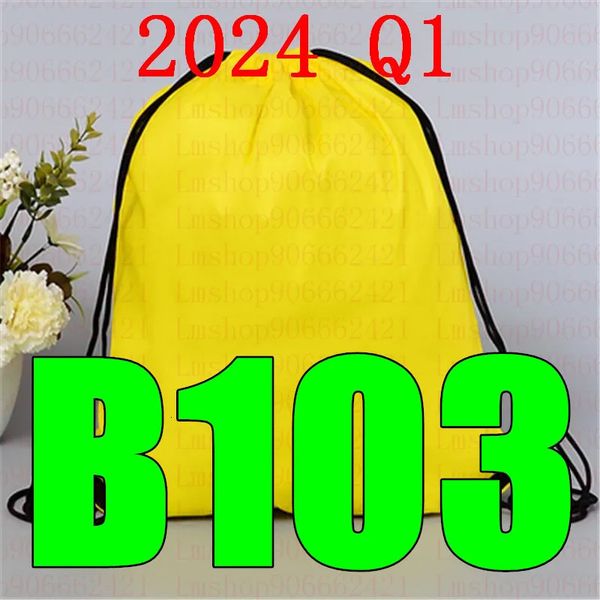 Dernier 2024 Q1 BB 103 sac à cordon BB103 ceinture sac à dos étanche chaussures vêtements Yoga course Fitness voyage 240328