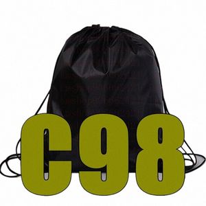 Dernier 2024 Q1 BC 98 Sac à cordon BC98 Ceinture Sac à dos étanche Chaussures Vêtements Yoga Running Fitn Sac de voyage N35I #