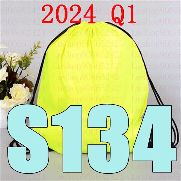 Dernier 2024 Q1 BS 134 sac à cordon BS134 ceinture sac à dos étanche chaussures vêtements Yoga course Fitness voyage 240328