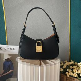 Dernière version 2024 Femme Sac sous bras Sac à épaule Luxury Designer Cuir Lock Hands Sac à main ajusté Sac d'embrayage Fashion Fashion Casual Shopping Tote Sac