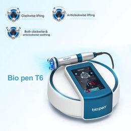 Nieuwste 360 Rotary Roller RF Face Lifting Massage Met LED-licht Bio Pen T6 Ems Microcurrent Functie Beauty Machine