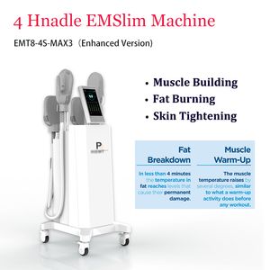 Dernières 4 ou 5 poignées EMslim Haute intensité EMT Mise en forme du corps minceur machine stimulation musculaire électromagnétique combustion des graisses équipement de beauté musclesculpt