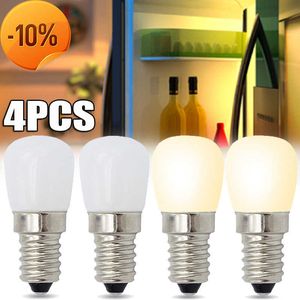 Latest 4PCS E14 Light Bulbs Mini LED Refrigerator Light Bulbs 220V LED Refrigerator Lamp Screw Bulb for Refrigerator Display Cabinets