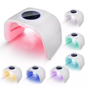 Home Beauty Instrument 7 Kleur Spectrometer PDT Facial LED Light Therapy Machine met gezichtsstoomboot en laserhaargroei