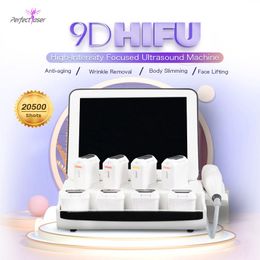 La última máquina 9D HIFU, dispositivo de estiramiento de la piel con ultrasonido enfocado de alta intensidad para esculpir rostro y cuerpo, equipo de adelgazamiento, uso en salones de belleza