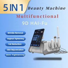 Nieuwste 9D HIFU-machine Echografie Buikreductie Vaginale aanscherping Gezichtslift Huidverjonging Acne Littekenbehandelingsapparatuur voor Spa Salon Perfectlaser