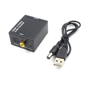 Nieuwste analoge naar digitale ADC Converter Optical Coax RCA Toslink Audio Sound Adapter SPDIF -adapter voor tv voor 360 dvd